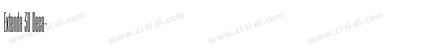 Extenda 30 Deca字体转换